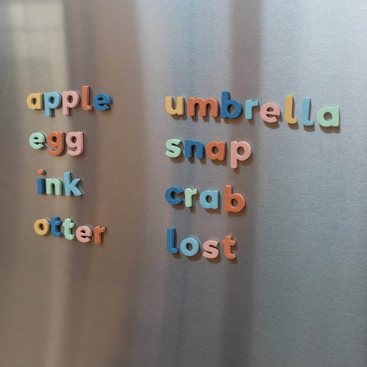 1" 140pc Lowercase Magnetic Letters in Rainbow Dream