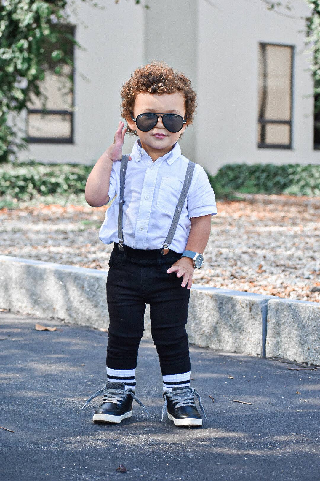 Kickin It Up Socks | Black Stripe