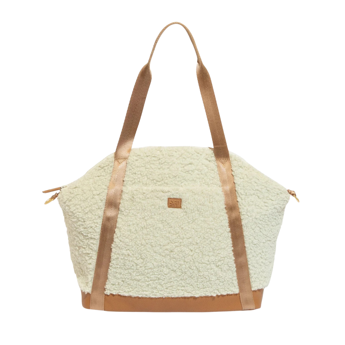 Freshly Picked Sherpa Teddy Diaper Tote | Butterscotch
