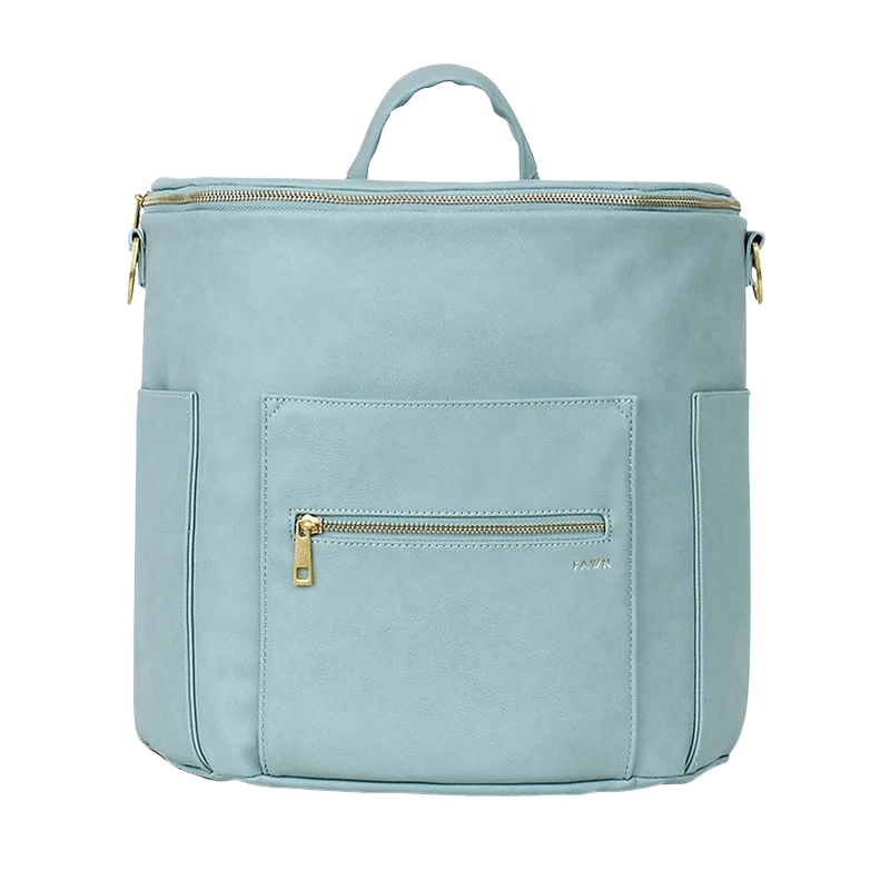 Fawn Diaper Bag | Dusty Blue