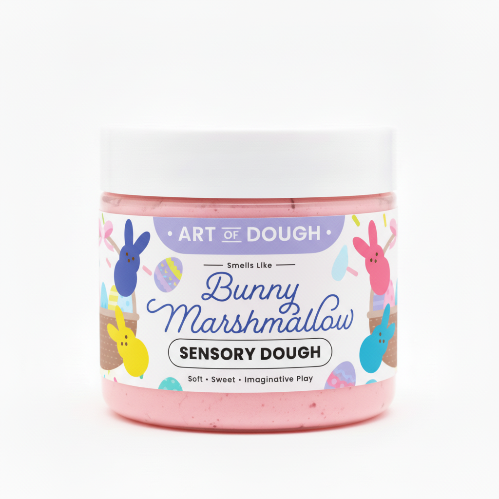 Art Of Dough | Bunny Marshmallow Sensory Dough