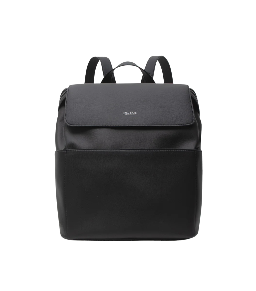 Mina Baie Kinney Diaper Backpack | Black