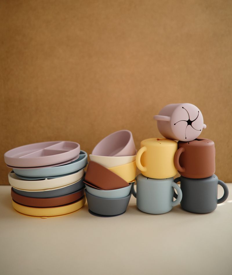 Mushie | Silicone Suction Plate - Blush