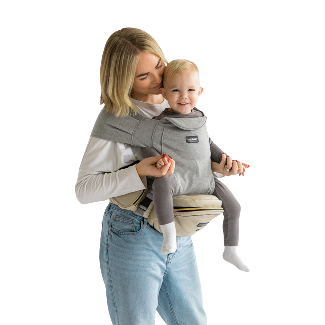 Tushbaby Hip Seat Hands-Free Attachment Carrier | Grey