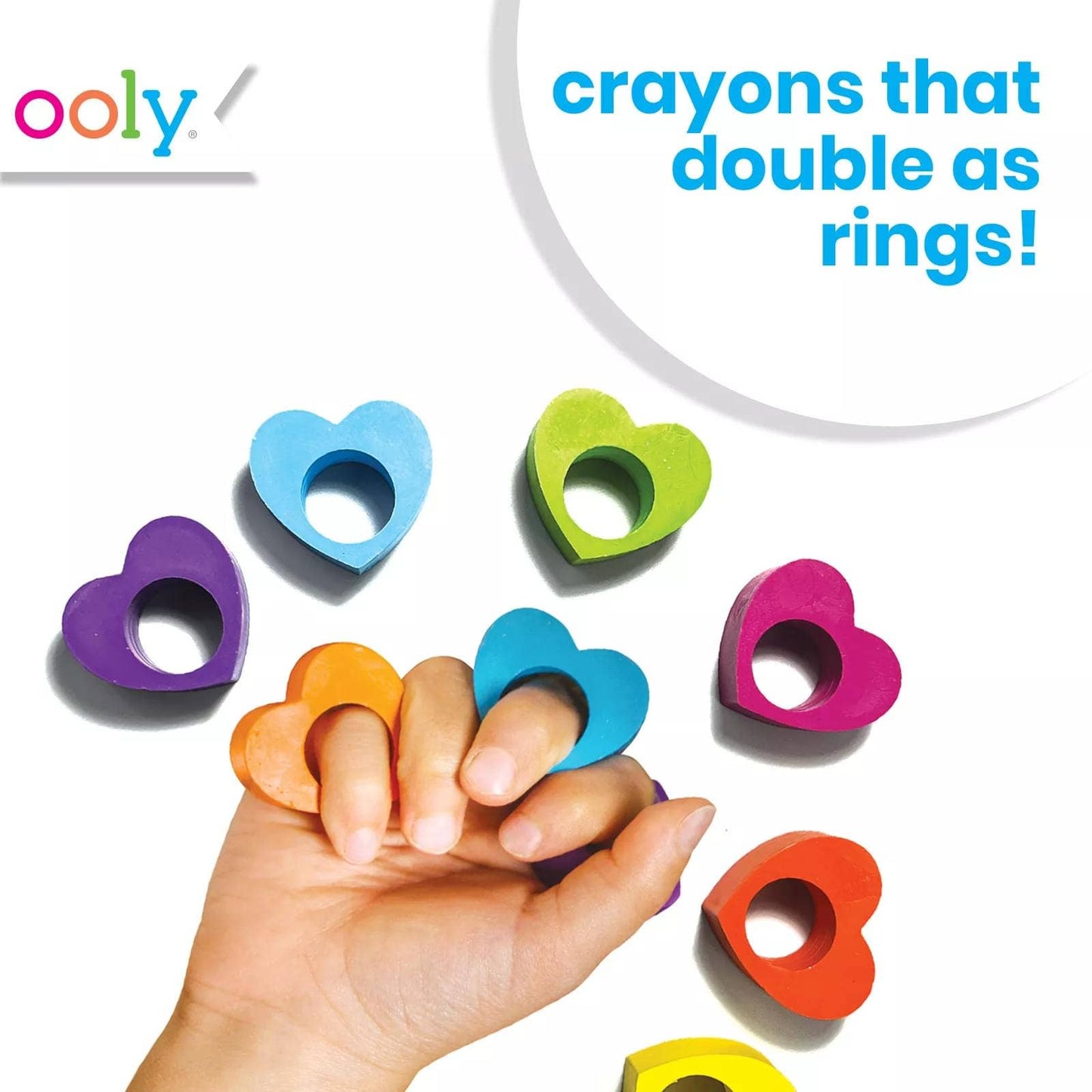 Heart Ring Crayons (Set of 6) | Ooly