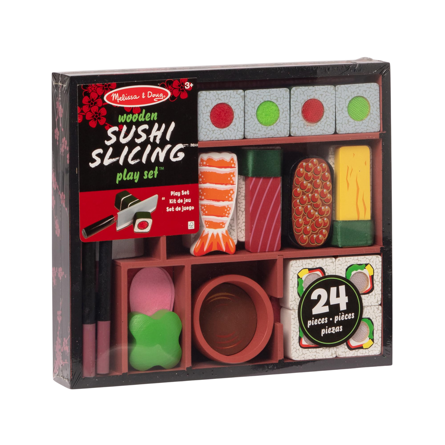Melissa & Doug Wooden Sushi Slicing Set