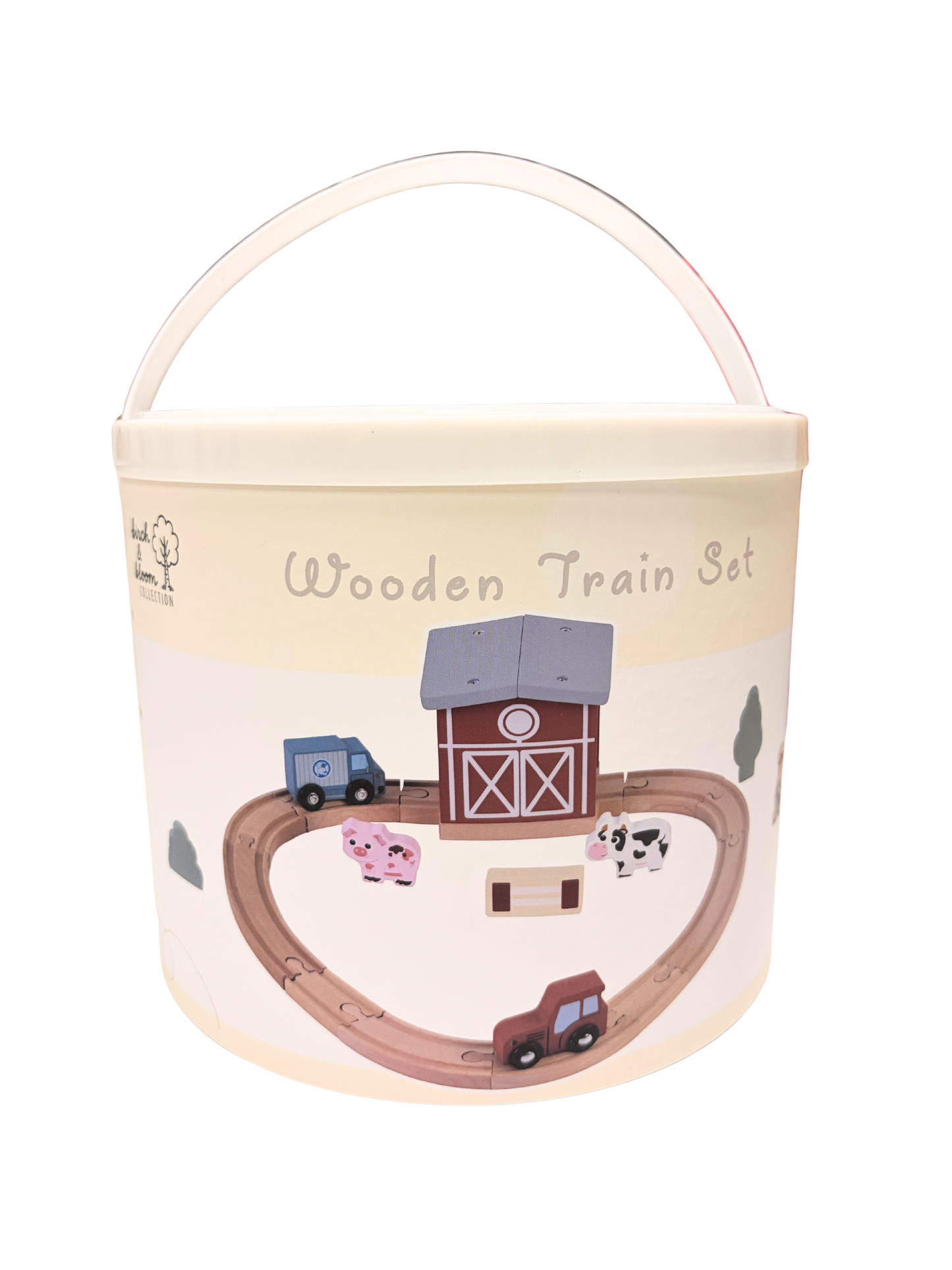 Birch & Bloom Wooden Train Set