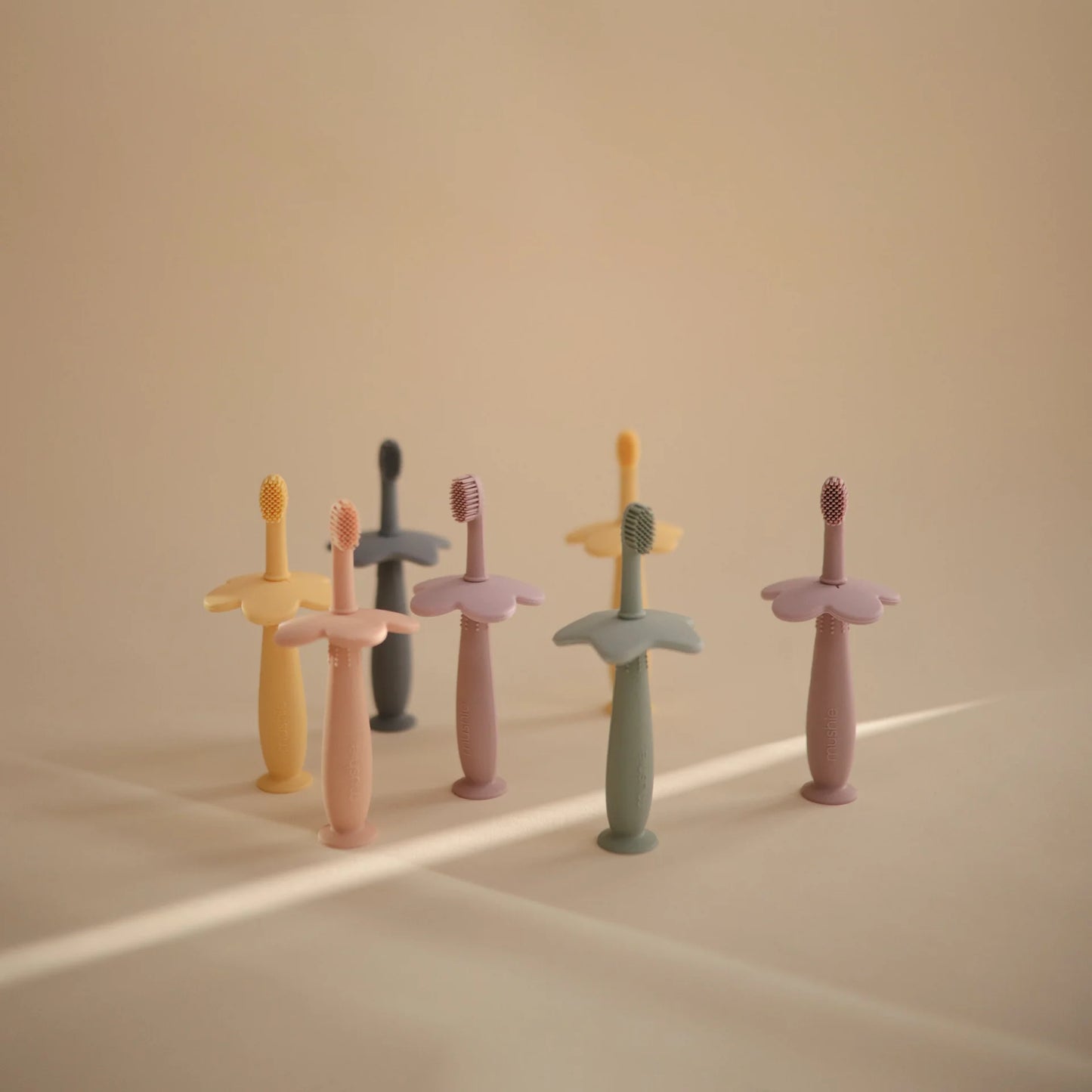 Mushie | Star Training Toothbrush - Shifting Sand