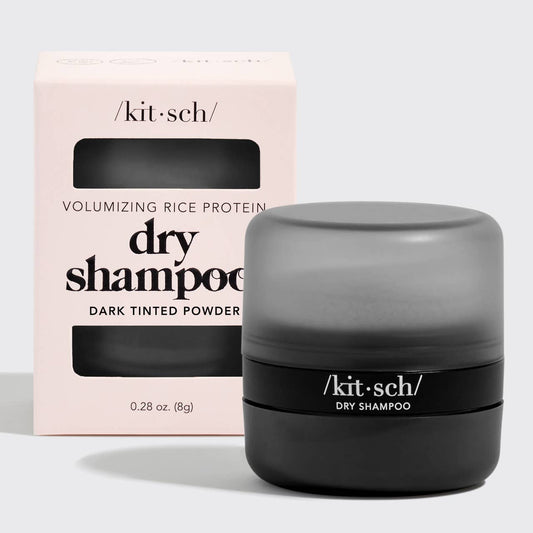 KITSCH | Volumizing Rice Protein Dry Shampoo - Dark Tinted Powder