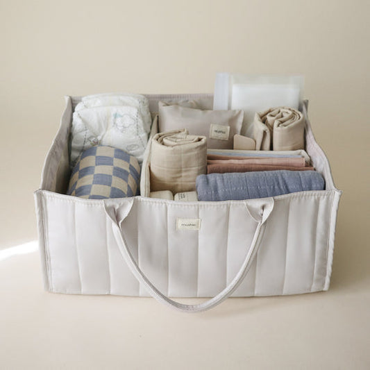 Mushie | Diaper Caddy - Ivory