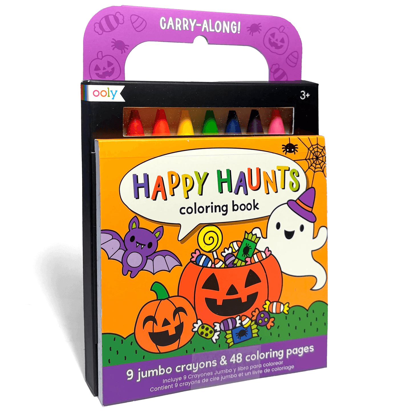 OOLY Carry Along Coloring Book Set - Happy Haunts