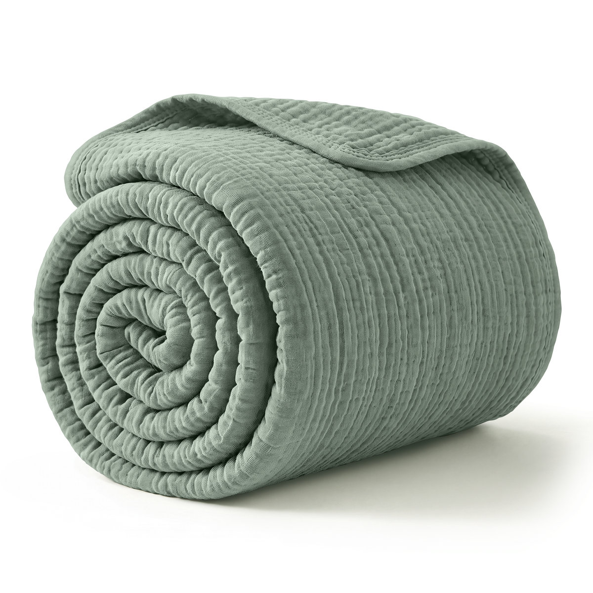 Muslin Large Throw Blanket, 50” x 70”, 6-Layer by Comfy Cubs