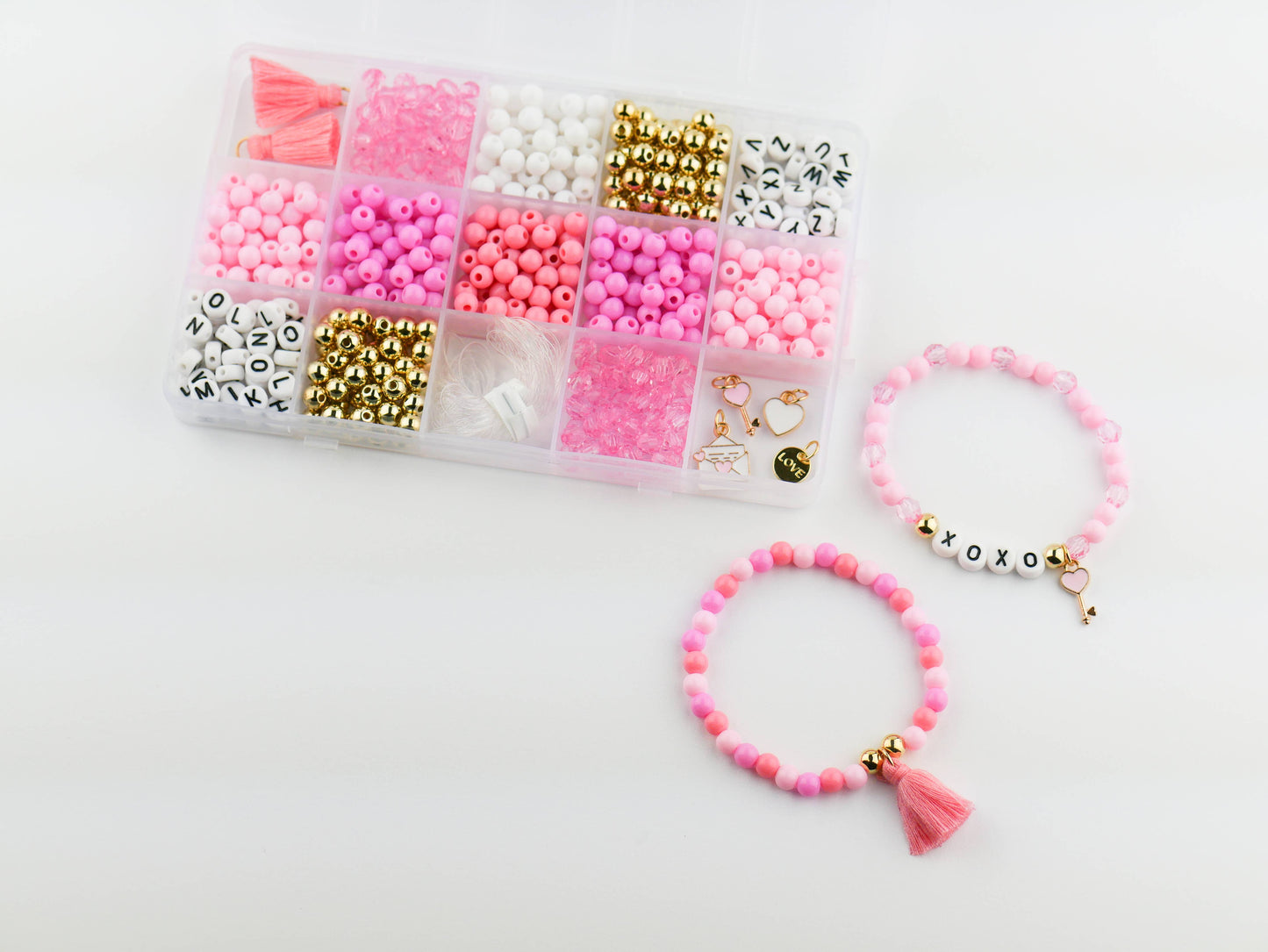 I love You DIY Stretchy Bracelet Craft Kit