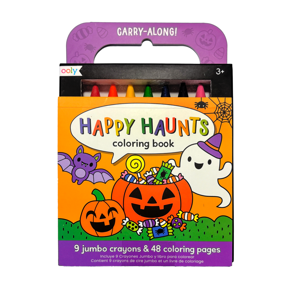 OOLY Carry Along Coloring Book Set - Happy Haunts