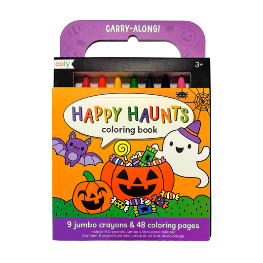 OOLY Carry Along Coloring Book Set - Happy Haunts
