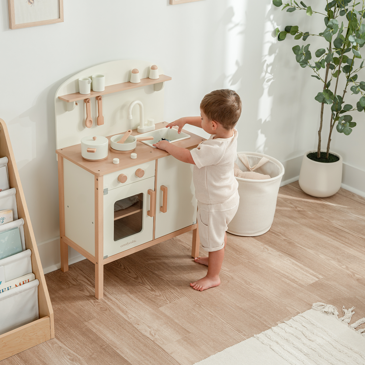 Comfy Cubs Wooden Kids Kitchen Playset