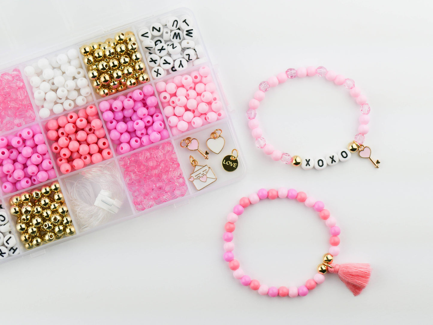 I love You DIY Stretchy Bracelet Craft Kit