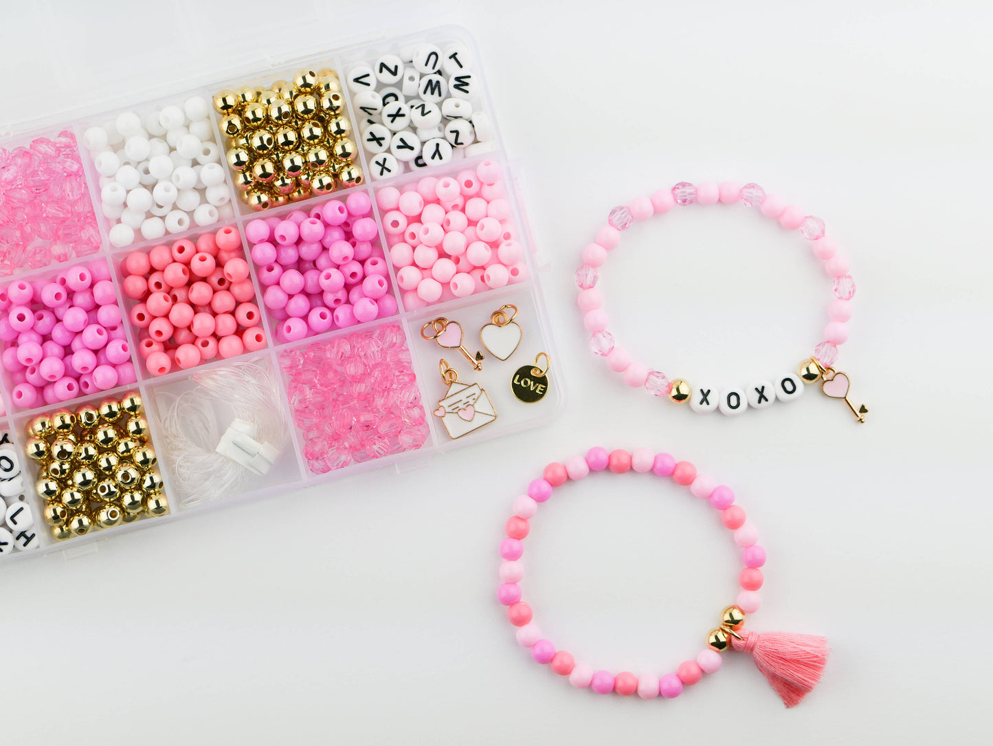 I love You DIY Stretchy Bracelet Craft Kit