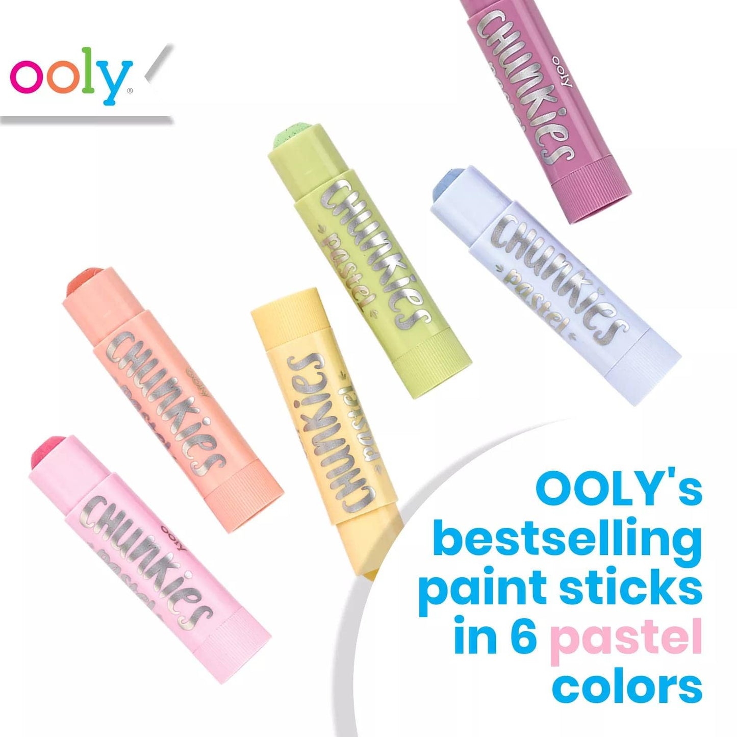 Ooly | Chunkies Paint Sticks Pastel Pack (Set of 6)