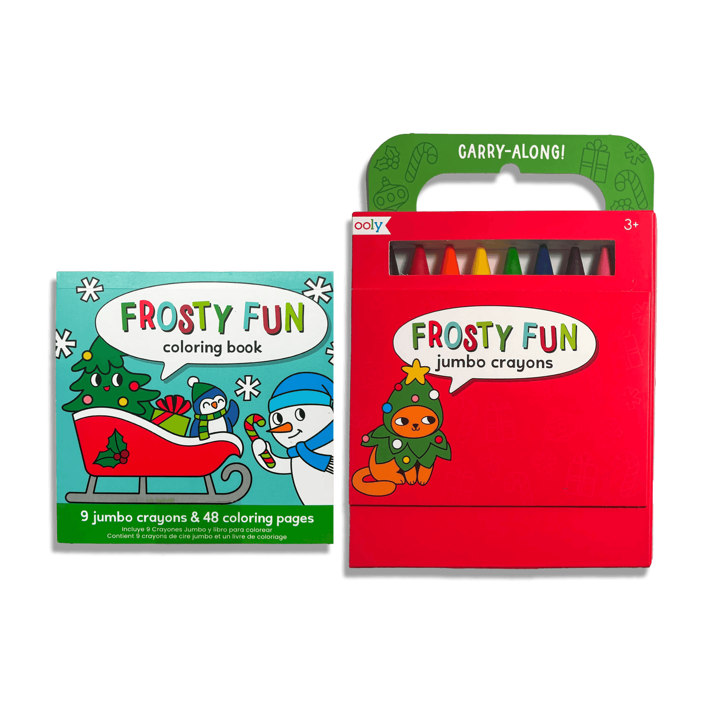 OOLY Carry-Along Coloring Book Set - Frosty Fun