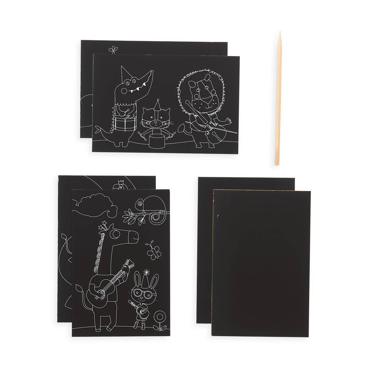 OOLY | Scratch & Scribble: Mini Kit - Safari Party