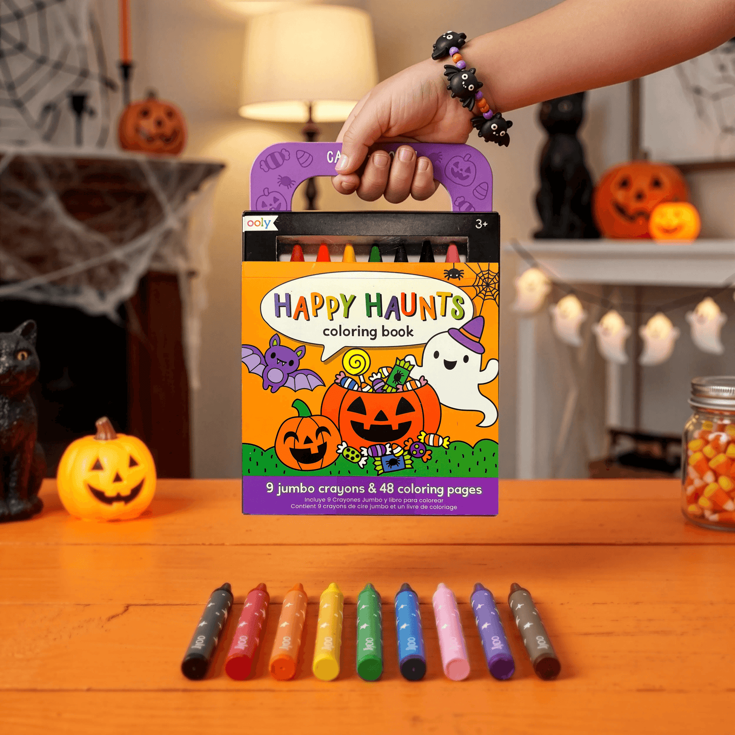 OOLY Carry Along Coloring Book Set - Happy Haunts