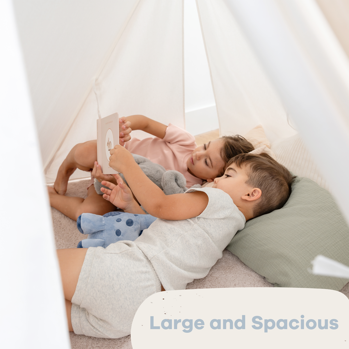 Kids Play Tent, Indoor Canvas Play Tent by Comfy Cubs
