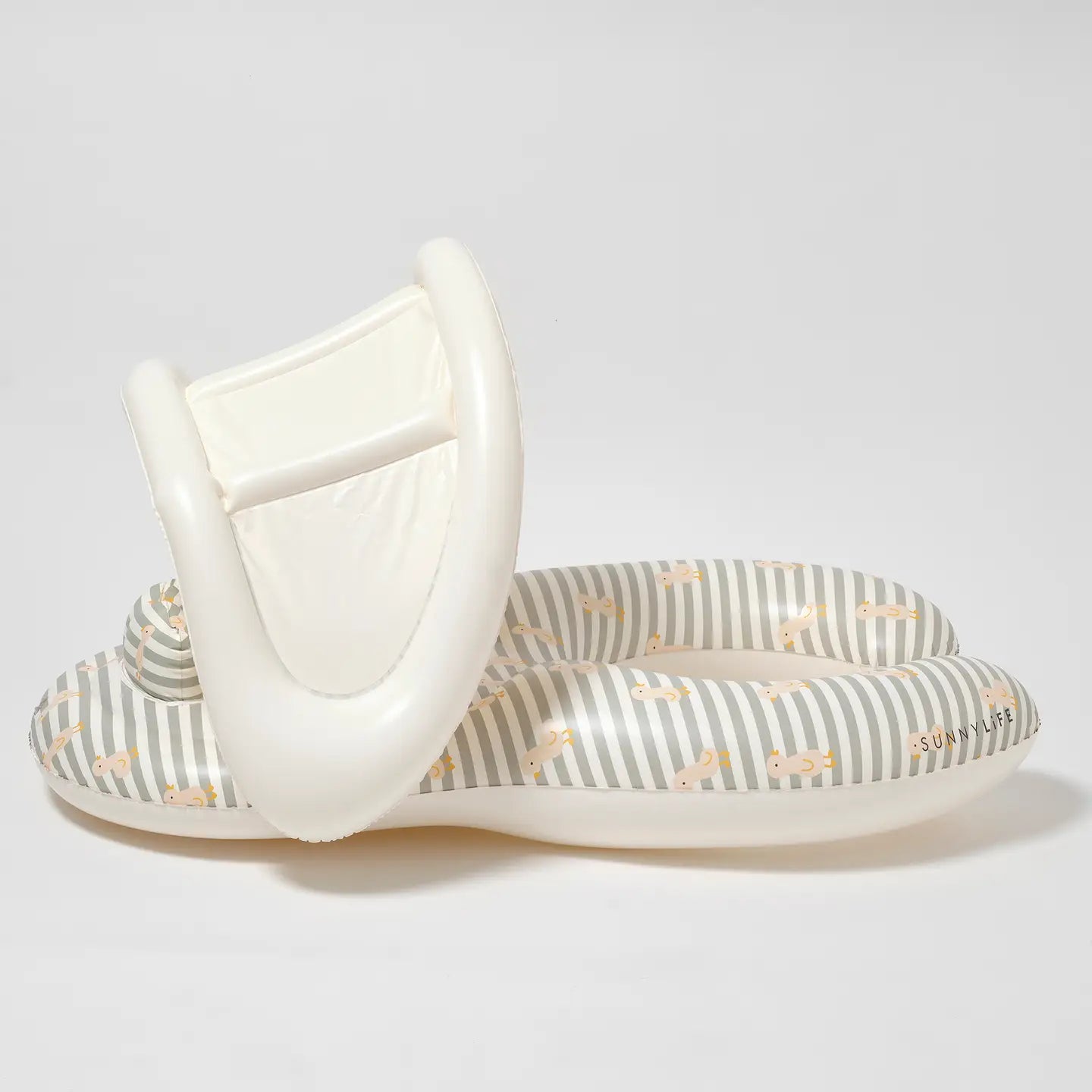 Sunny Life | Float Together Baby Seat Duck Sage Stripe
