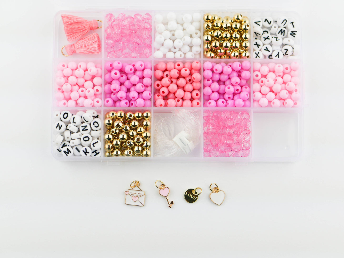 I love You DIY Stretchy Bracelet Craft Kit
