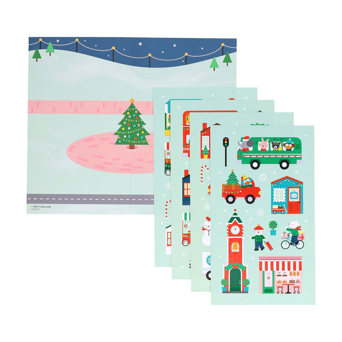 Mini Sticker Set: Christmas Town CDU of 20