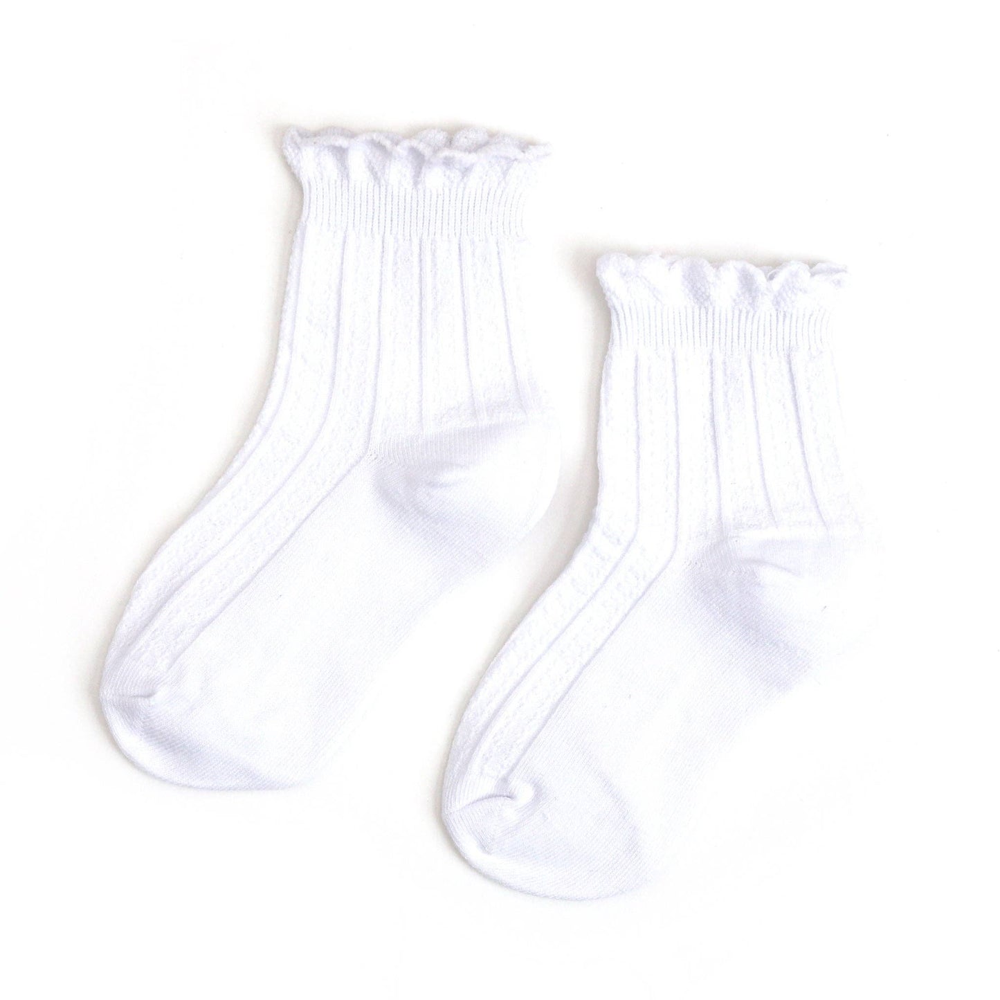 Little Stocking Company | White Frill Midi Socks