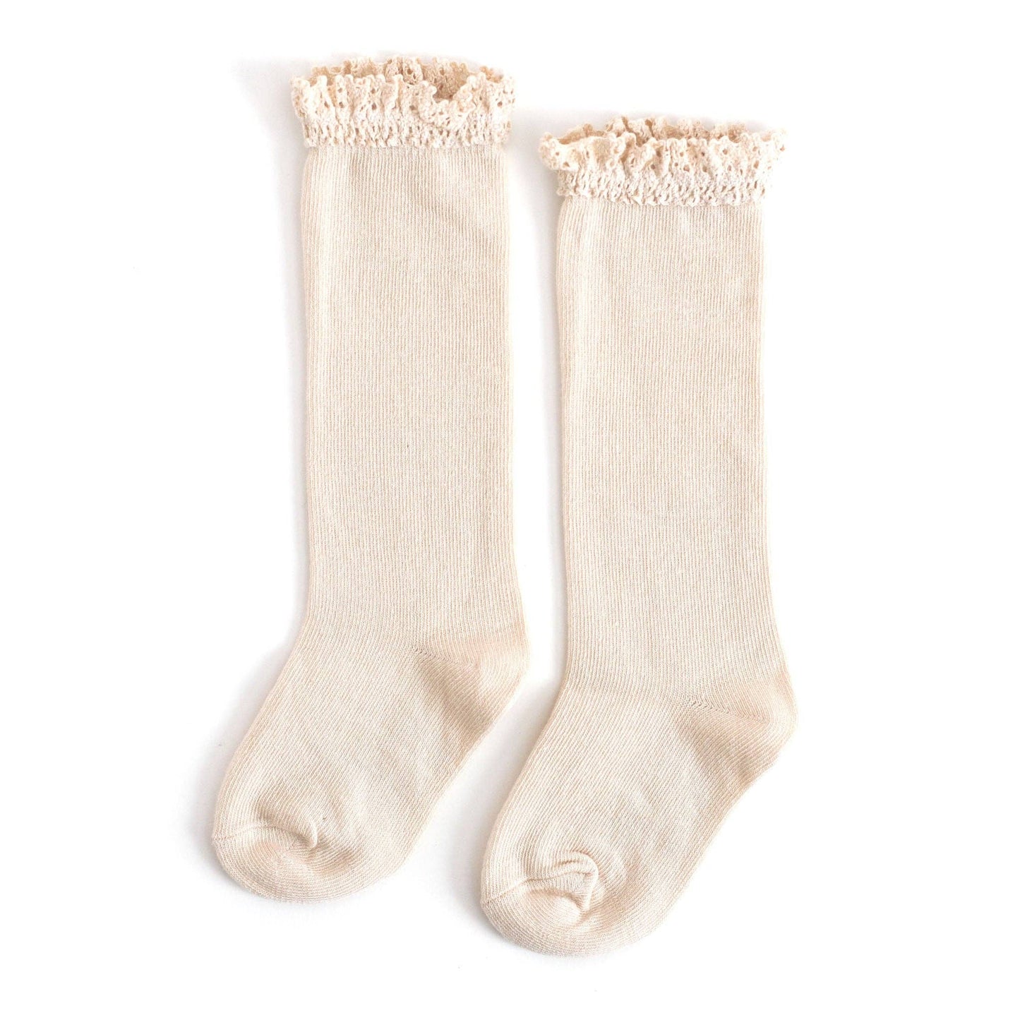 Little Stocking Company | Vanilla Lace Top Knee High Socks