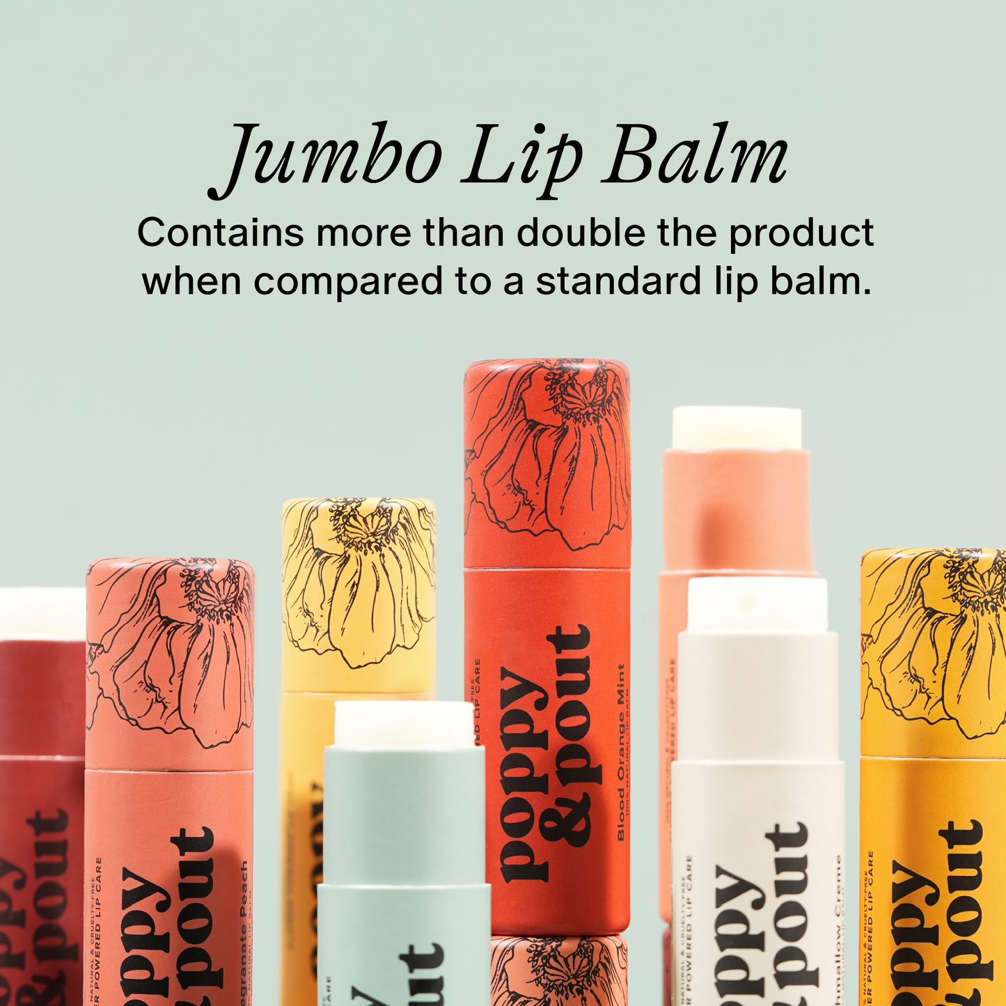 Poppy & Pout Lip Balm | Blood Orange Mint