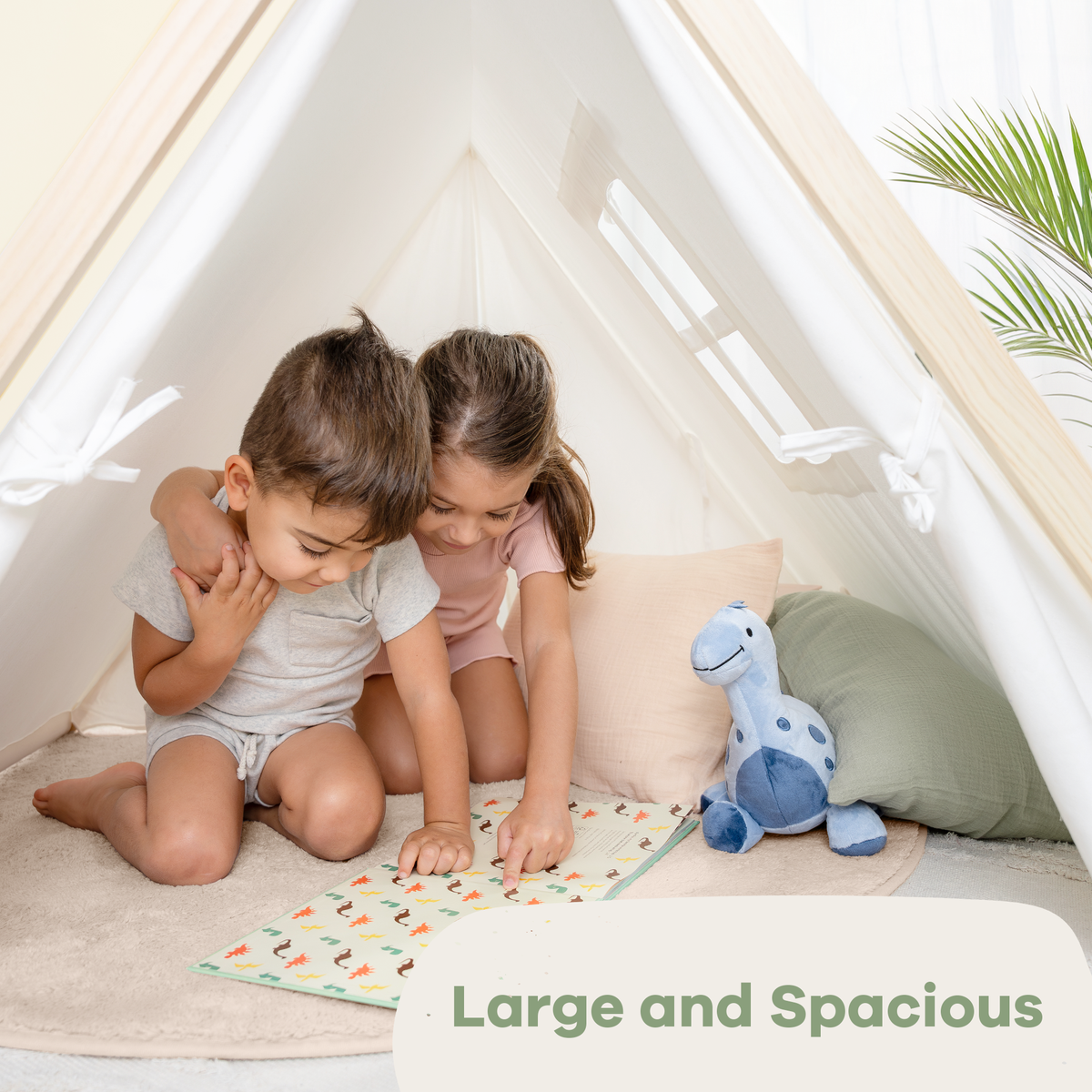 Kids Play Tent, Indoor Canvas Play Tent by Comfy Cubs