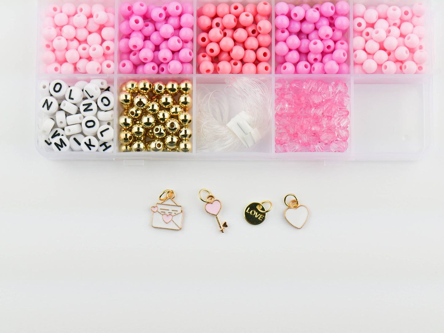 I love You DIY Stretchy Bracelet Craft Kit