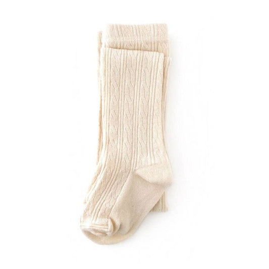Little Stocking Company | Vanilla Cable Knit Tights