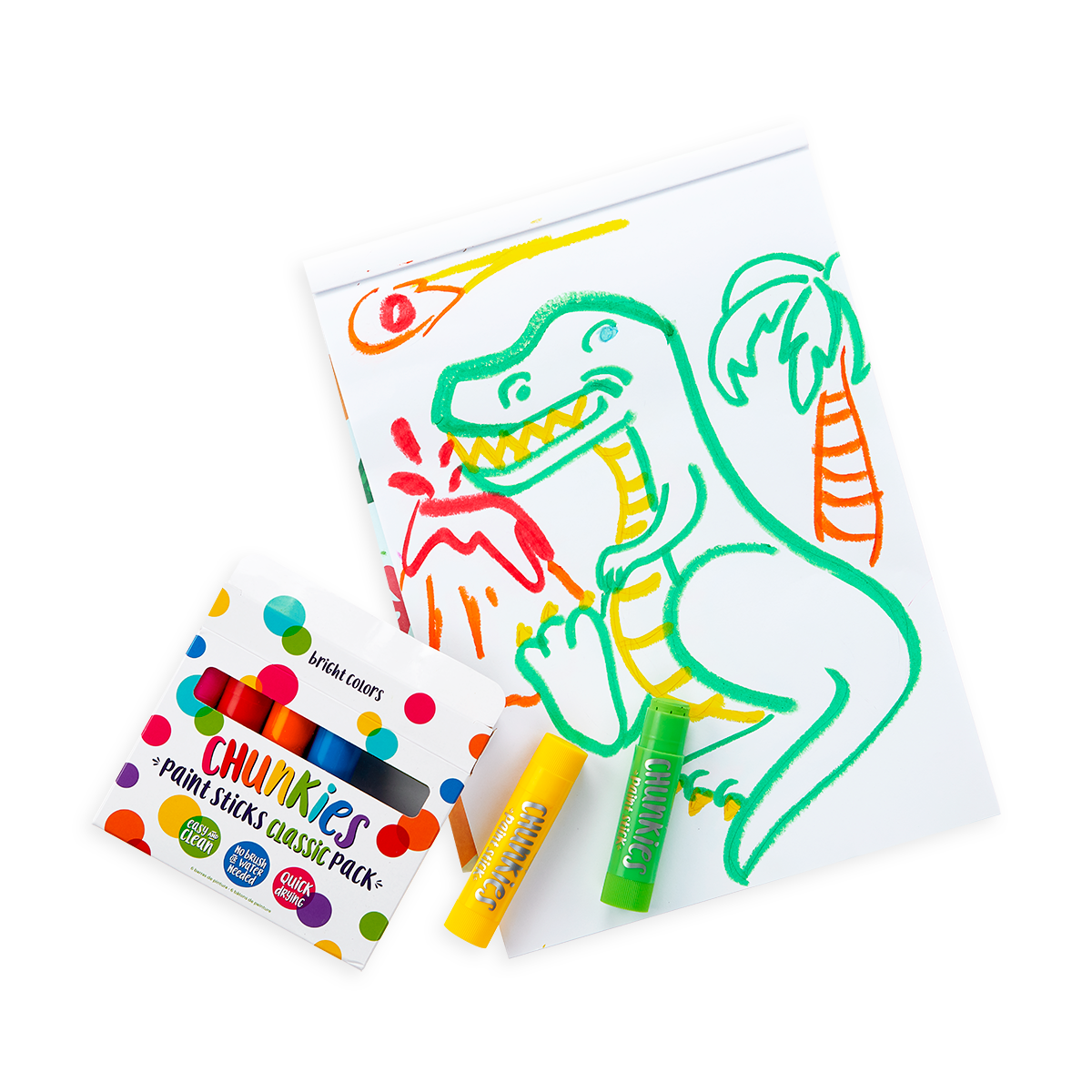 OOLY Chunkies Paint Sticks Classic Pack - Set of 6
