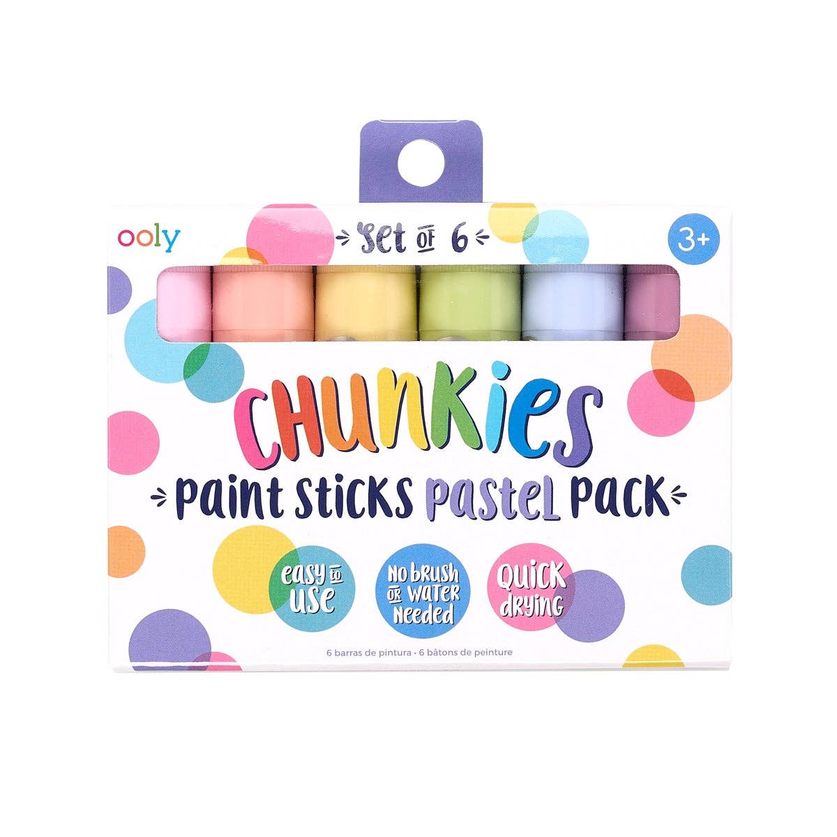 Ooly | Chunkies Paint Sticks Pastel Pack (Set of 6)