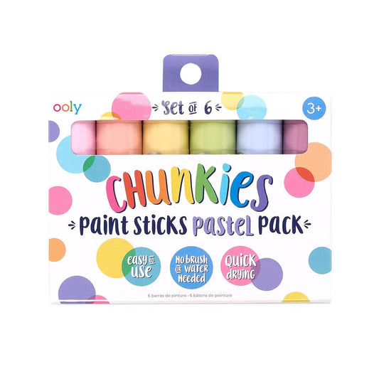 Ooly | Chunkies Paint Sticks Pastel Pack (Set of 6)