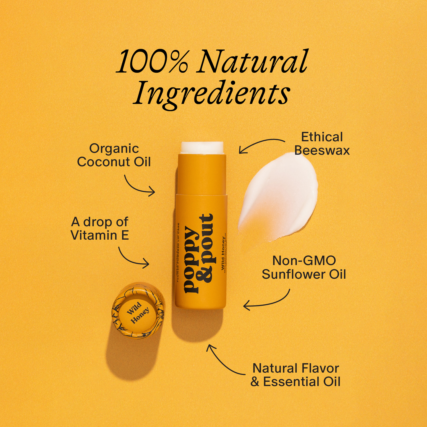 Poppy & Pout Lip Balm | Wild Honey