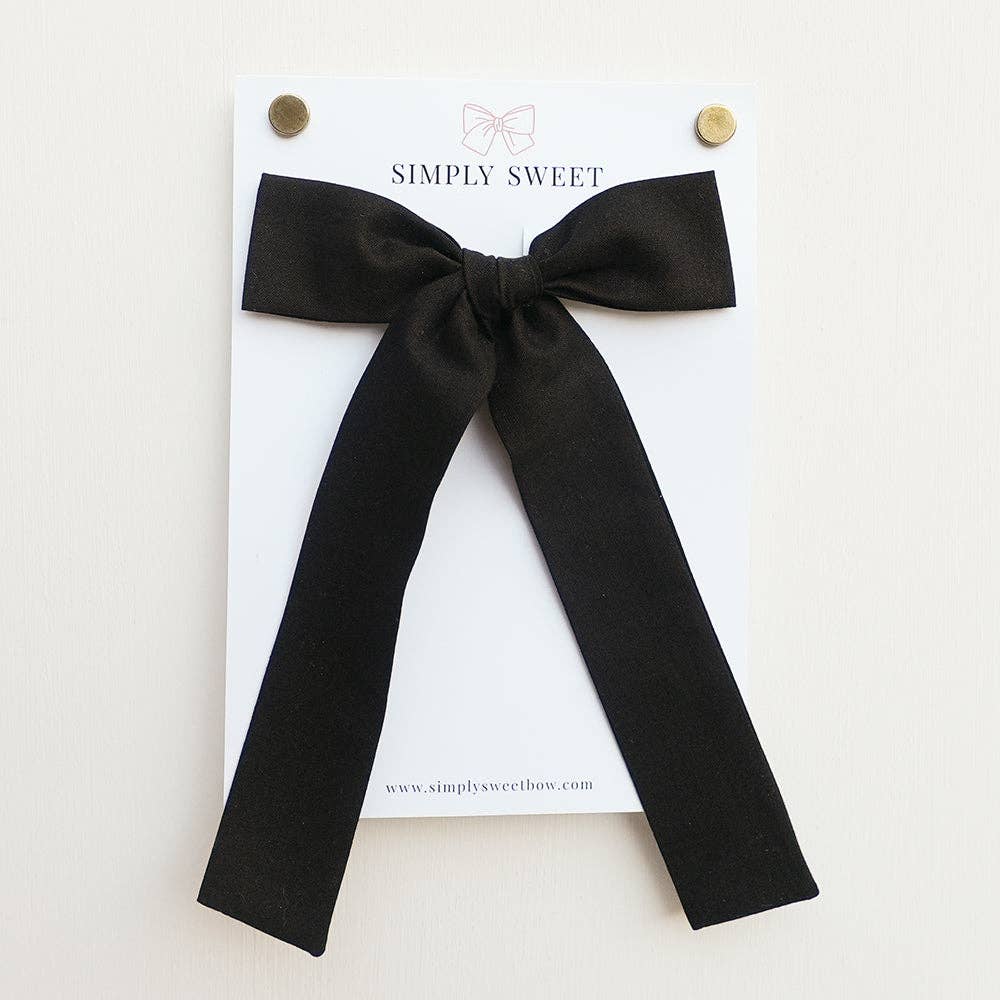Black - Big Girl Bow