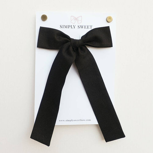 Black - Big Girl Bow