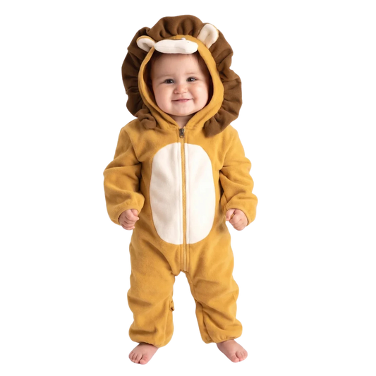 Cuddle Club Lion Fleece Suit Size 6/12M