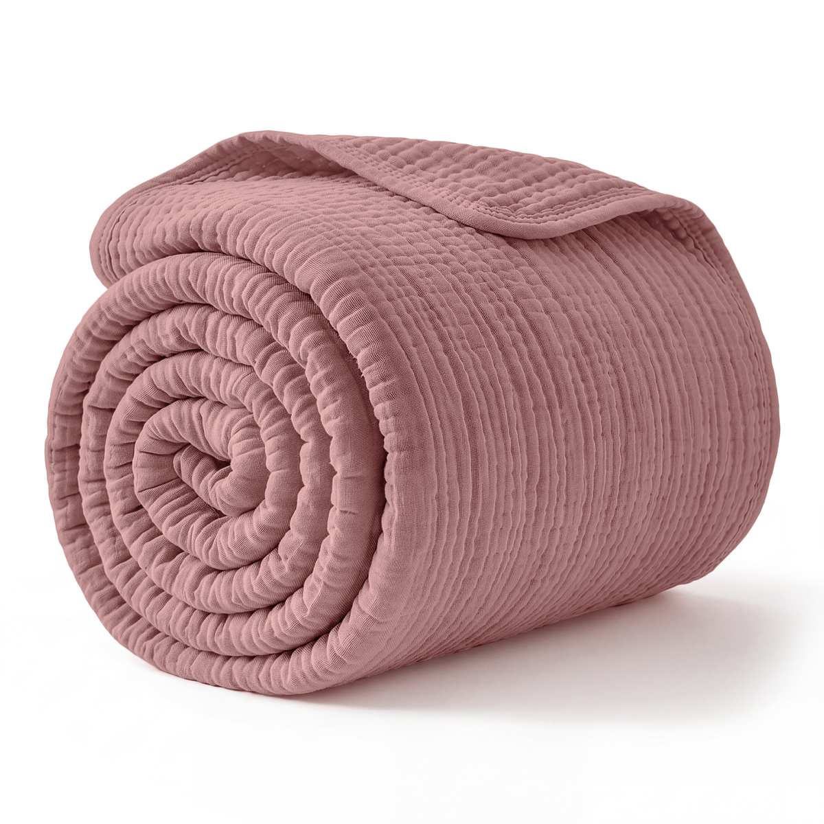 Muslin Large Throw Blanket, 50” x 70”, 6-Layer by Comfy Cubs