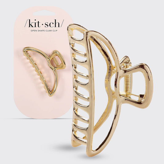 KITSCH | Open Shape Claw Clip - Gold