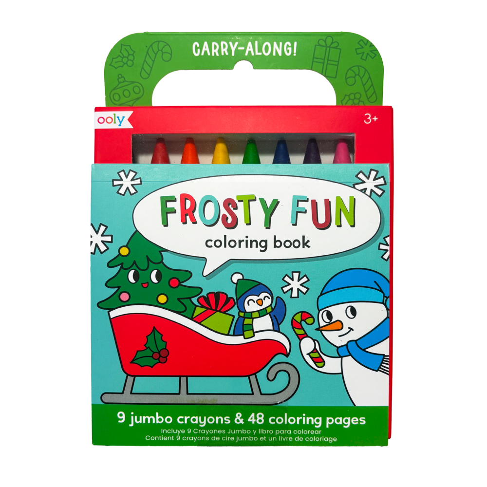 OOLY Carry-Along Coloring Book Set - Frosty Fun