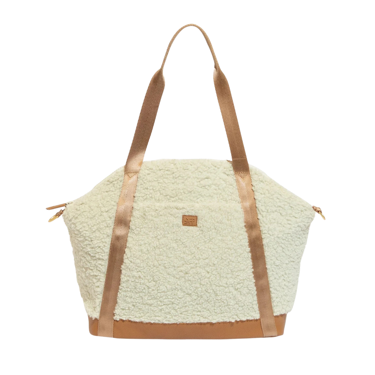 Freshly Picked Sherpa Teddy Diaper Tote | Butterscotch