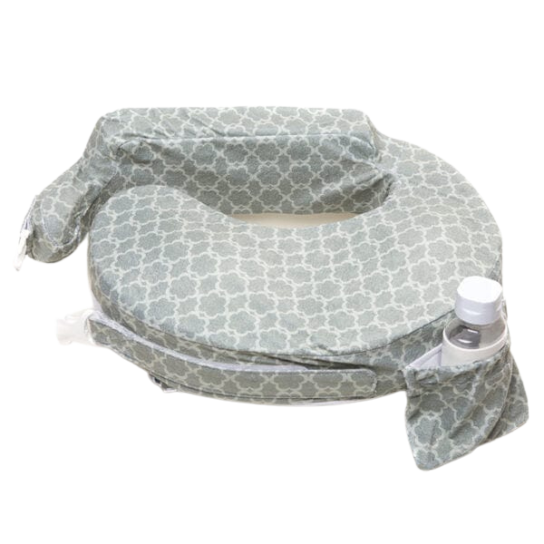 My Brest Friend Deluxe Nursing Pillow | Flower Key Grey