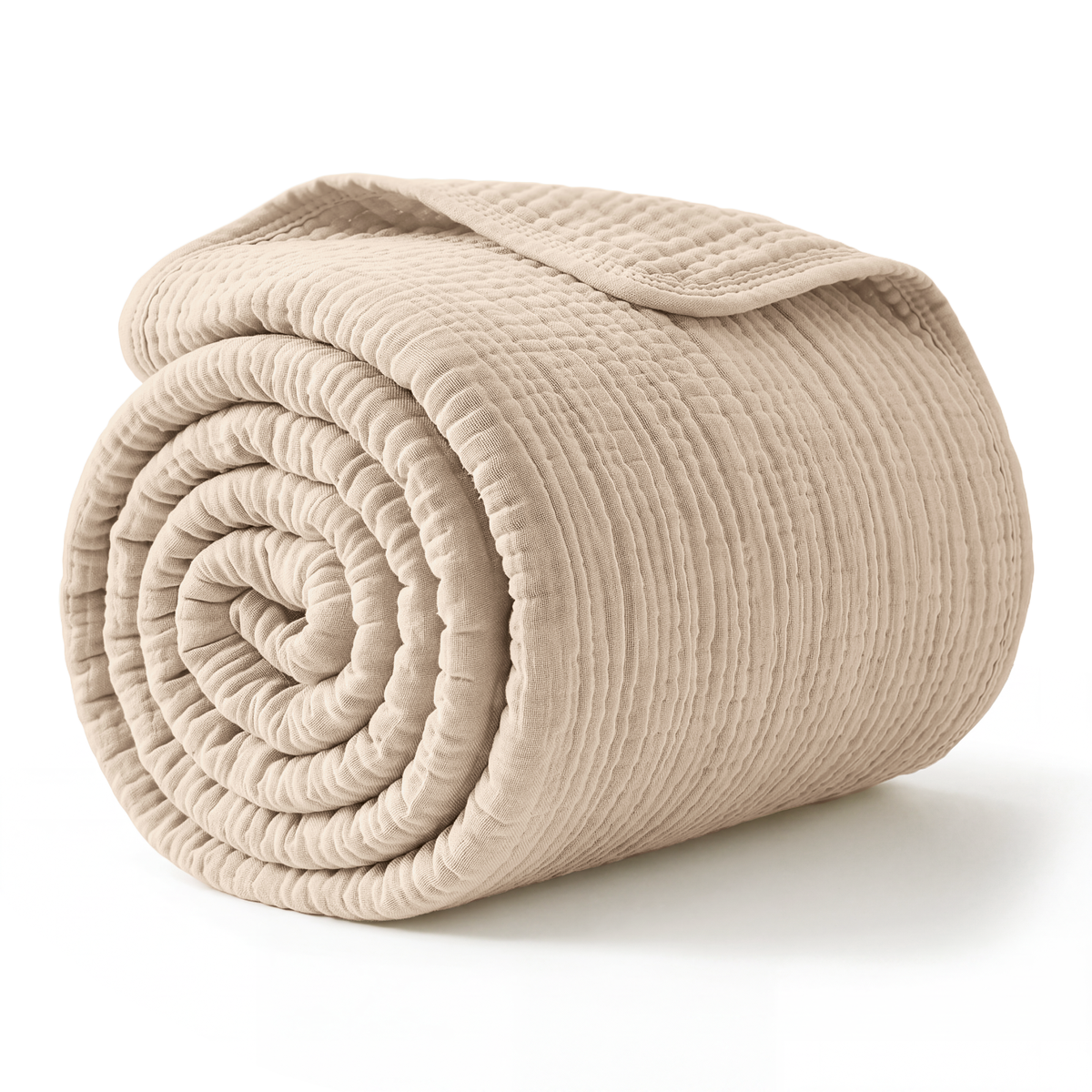 Muslin Large Throw Blanket, 50” x 70”, 6-Layer by Comfy Cubs