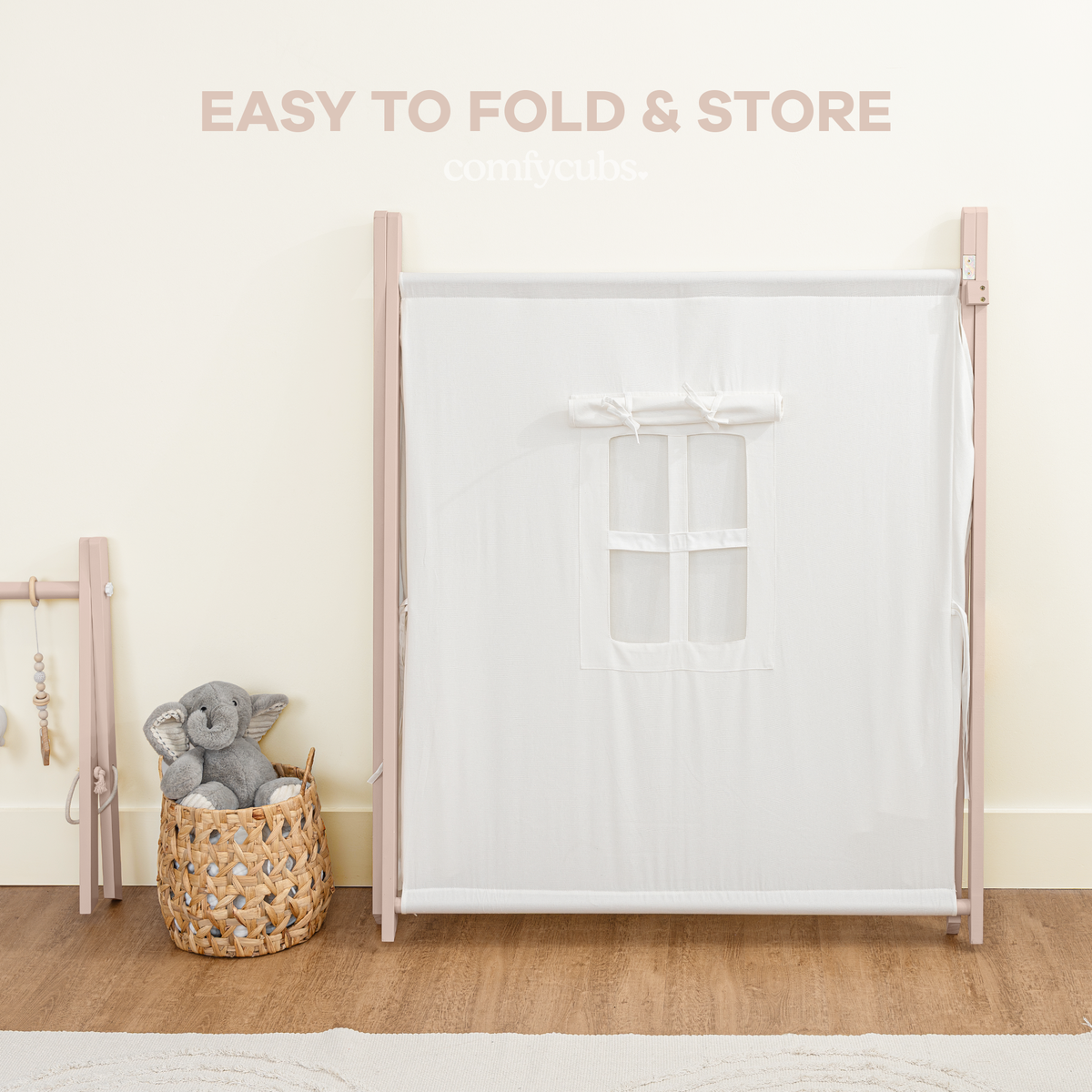 Kids Play Tent, Indoor Canvas Play Tent by Comfy Cubs